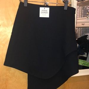 OPENING CEREMONY brandnew highlow black miniskirt
